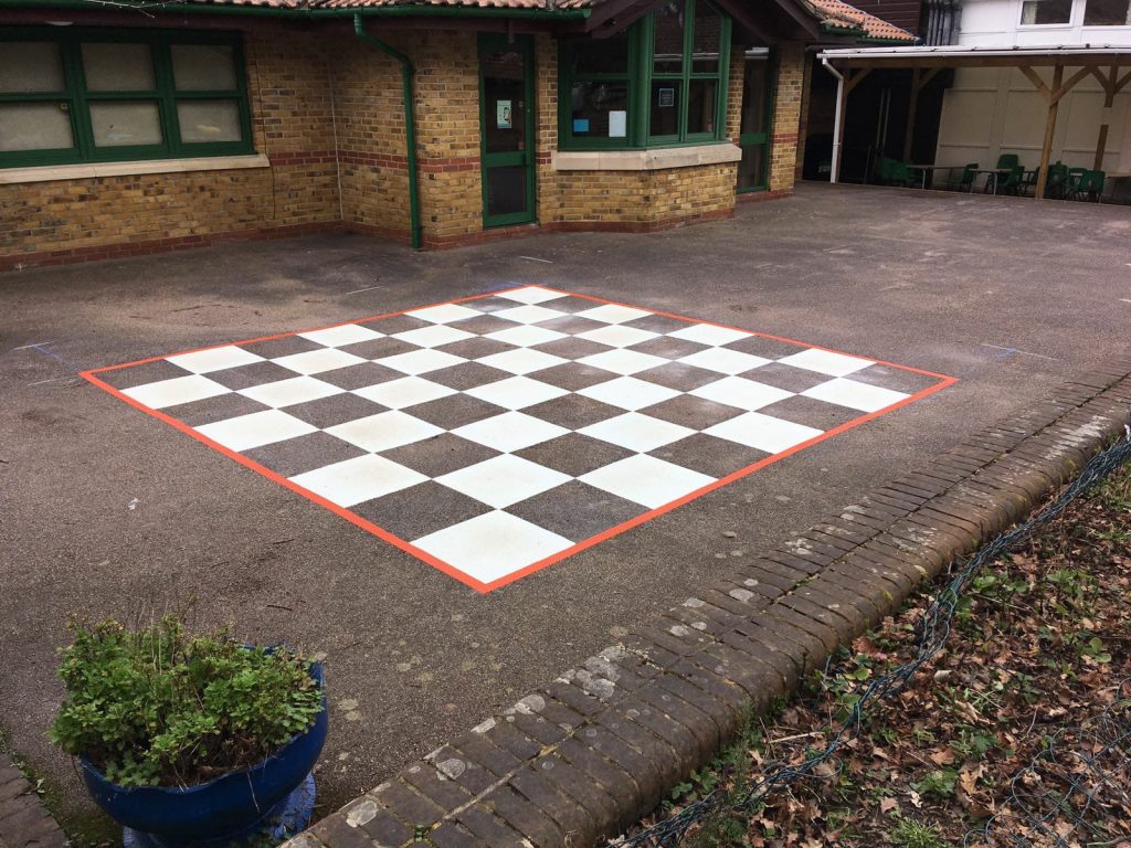 chess board large playground markings